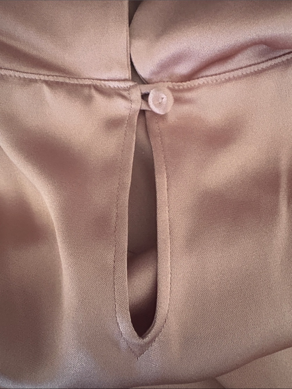 Escada Dusty Rose Mauve Silk Sleeveless Bow-Collar Shell US size 12 - Picture 4 of 9
